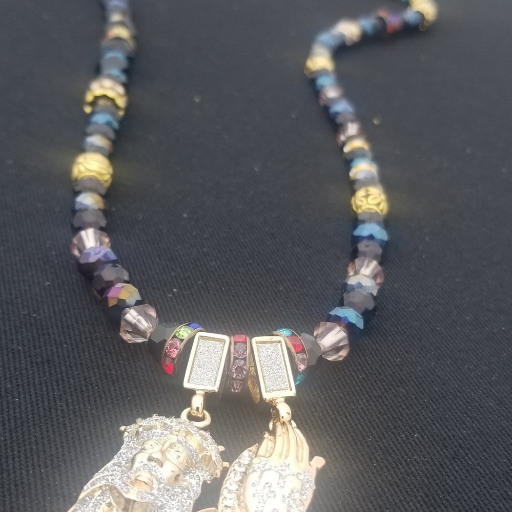 Custom double pendant rosary